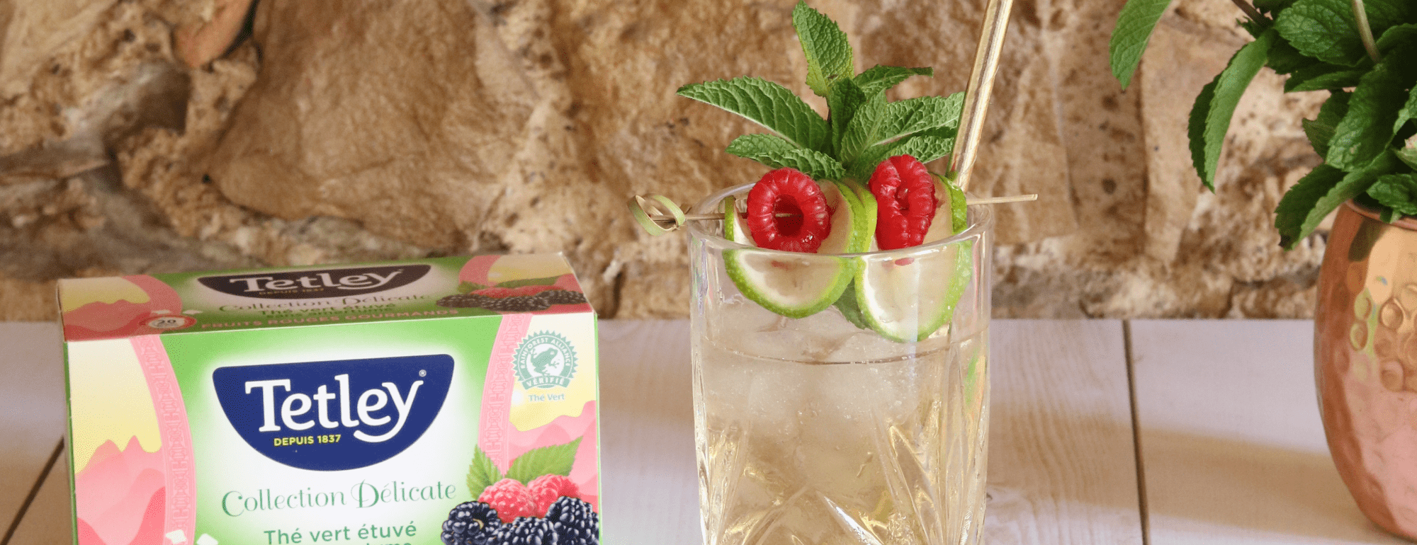 Iced-tea fruits rouges